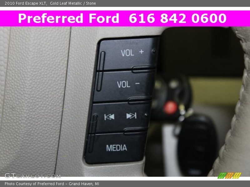 Gold Leaf Metallic / Stone 2010 Ford Escape XLT