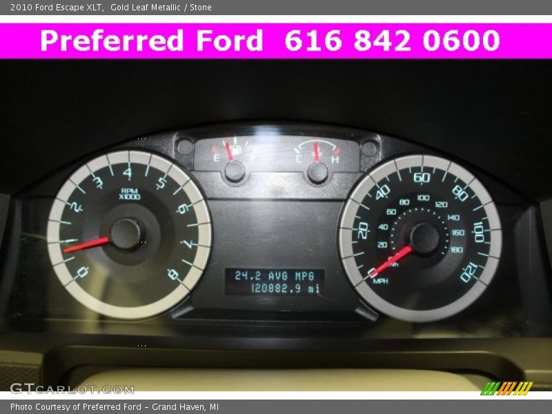 Gold Leaf Metallic / Stone 2010 Ford Escape XLT