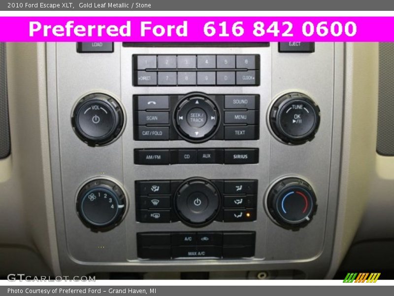 Gold Leaf Metallic / Stone 2010 Ford Escape XLT