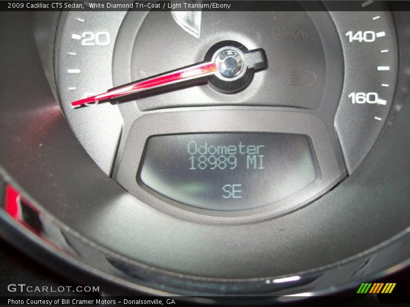 White Diamond Tri-Coat / Light Titanium/Ebony 2009 Cadillac CTS Sedan