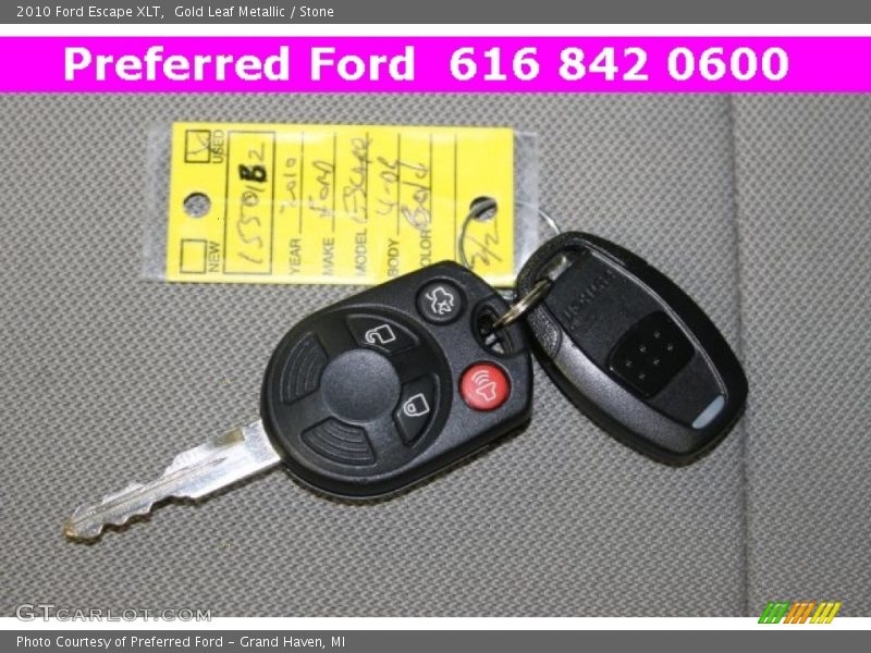 Gold Leaf Metallic / Stone 2010 Ford Escape XLT