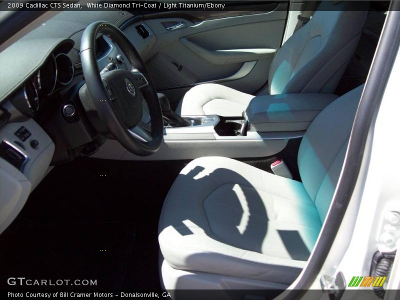 White Diamond Tri-Coat / Light Titanium/Ebony 2009 Cadillac CTS Sedan