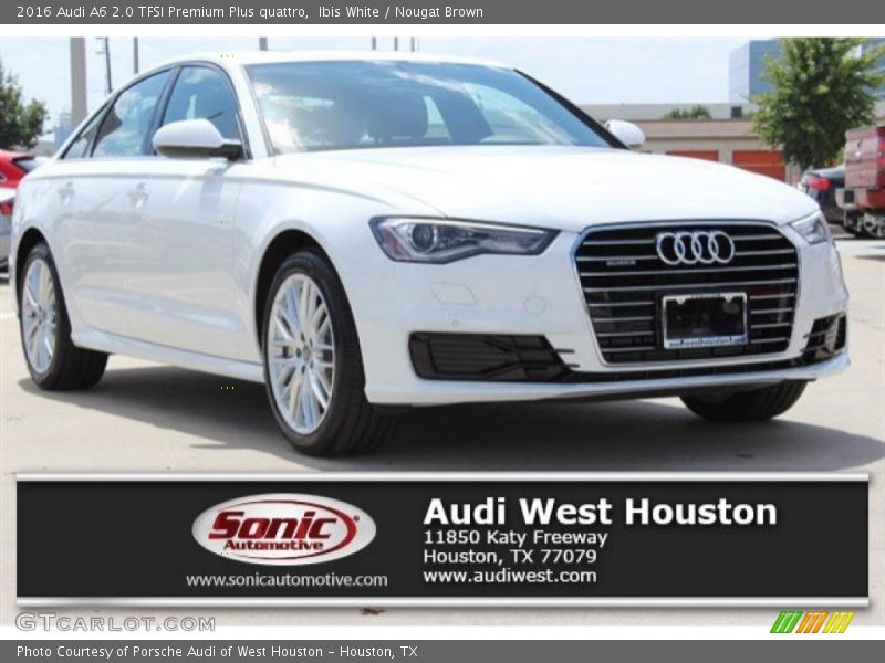 Ibis White / Nougat Brown 2016 Audi A6 2.0 TFSI Premium Plus quattro