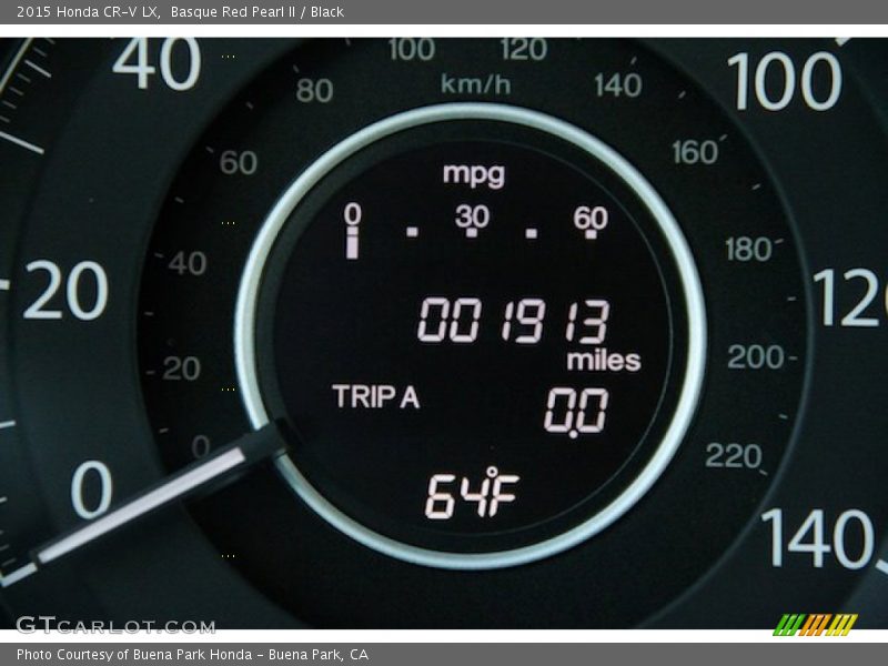 Basque Red Pearl II / Black 2015 Honda CR-V LX