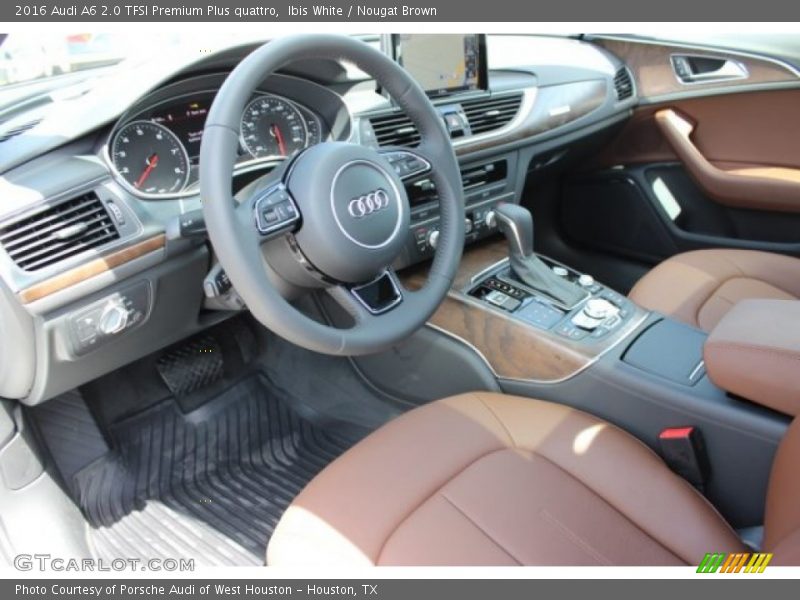Ibis White / Nougat Brown 2016 Audi A6 2.0 TFSI Premium Plus quattro