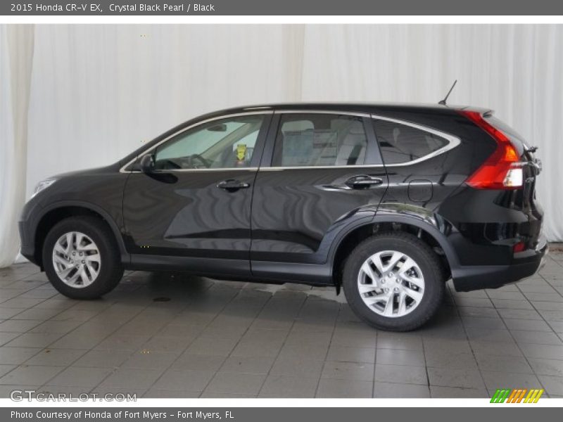 Crystal Black Pearl / Black 2015 Honda CR-V EX