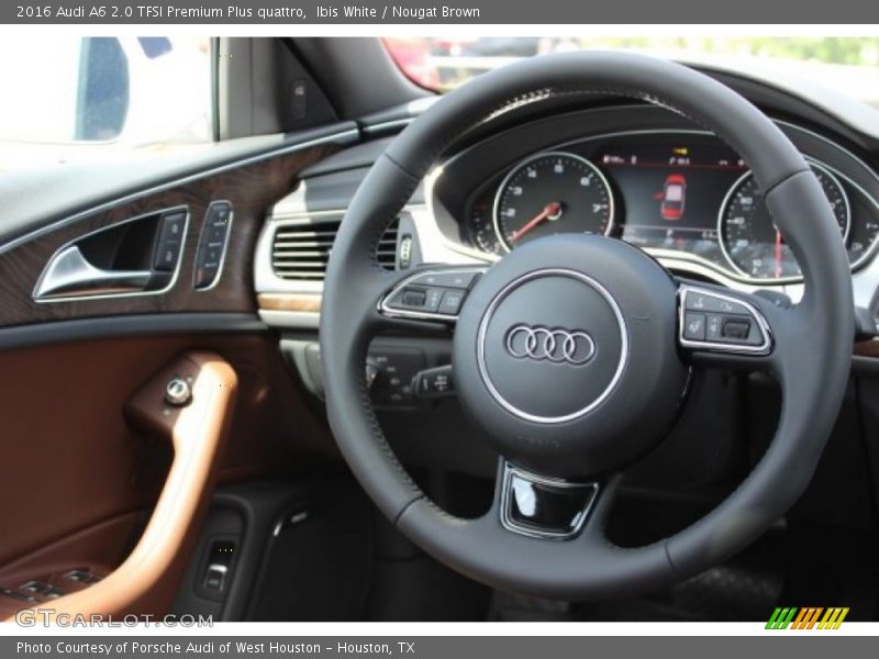 Ibis White / Nougat Brown 2016 Audi A6 2.0 TFSI Premium Plus quattro