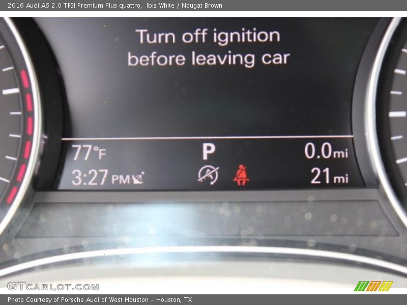 Ibis White / Nougat Brown 2016 Audi A6 2.0 TFSI Premium Plus quattro