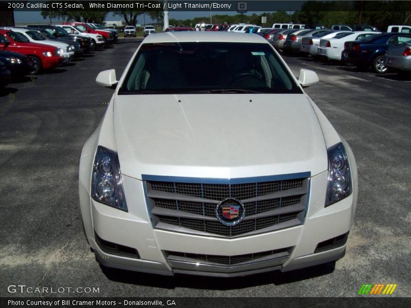 White Diamond Tri-Coat / Light Titanium/Ebony 2009 Cadillac CTS Sedan