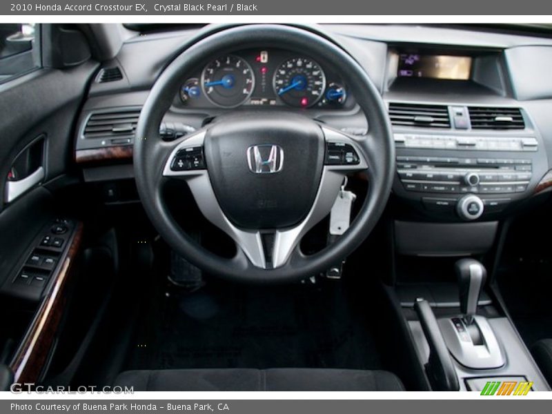 Crystal Black Pearl / Black 2010 Honda Accord Crosstour EX