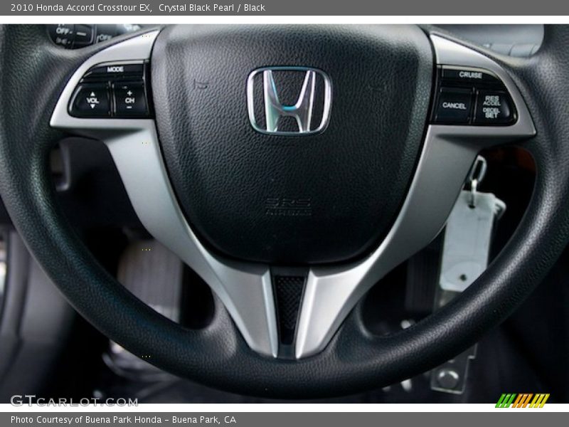 Crystal Black Pearl / Black 2010 Honda Accord Crosstour EX