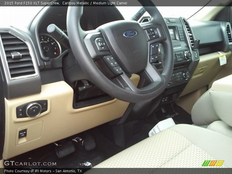 Caribou Metallic / Medium Light Camel 2015 Ford F150 XLT SuperCrew