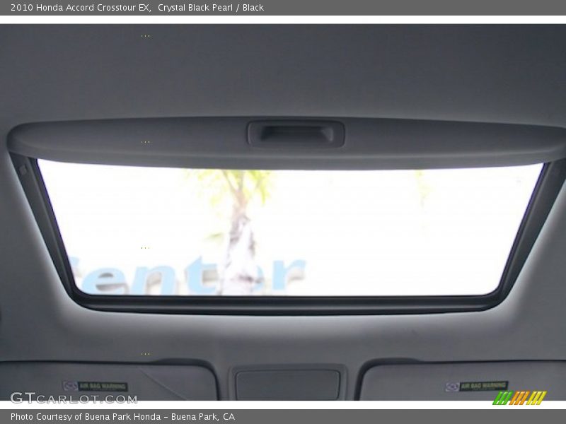 Crystal Black Pearl / Black 2010 Honda Accord Crosstour EX