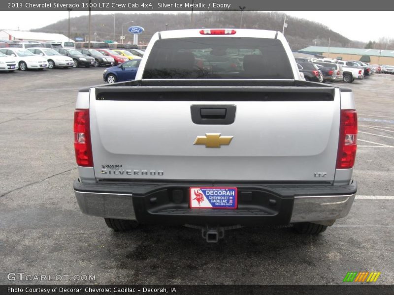 Silver Ice Metallic / Ebony 2013 Chevrolet Silverado 1500 LTZ Crew Cab 4x4