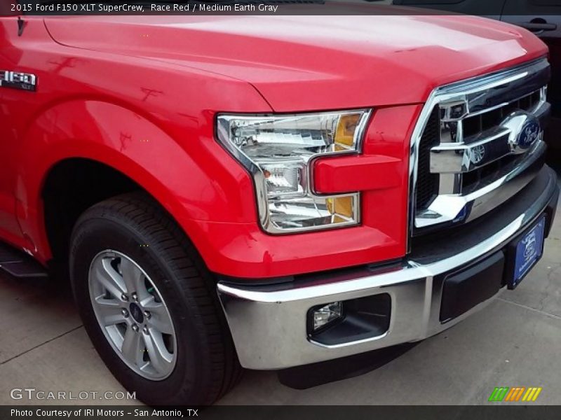 Race Red / Medium Earth Gray 2015 Ford F150 XLT SuperCrew