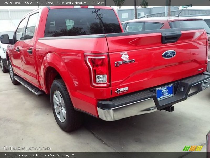 Race Red / Medium Earth Gray 2015 Ford F150 XLT SuperCrew