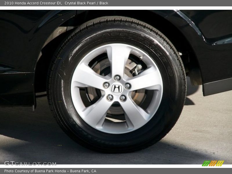 Crystal Black Pearl / Black 2010 Honda Accord Crosstour EX