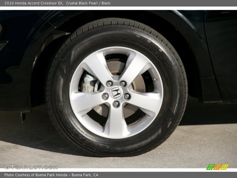 Crystal Black Pearl / Black 2010 Honda Accord Crosstour EX