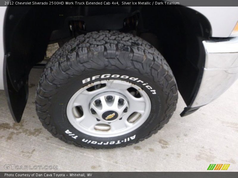 Silver Ice Metallic / Dark Titanium 2012 Chevrolet Silverado 2500HD Work Truck Extended Cab 4x4