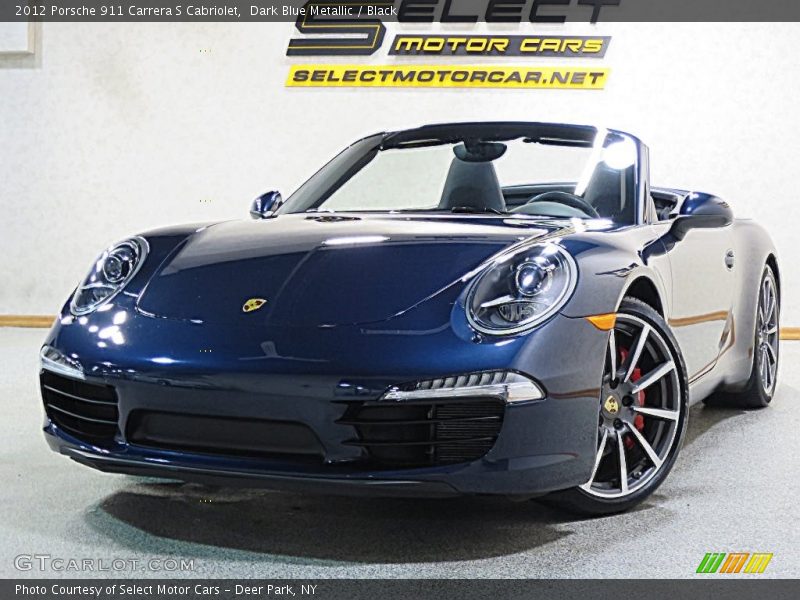 Dark Blue Metallic / Black 2012 Porsche 911 Carrera S Cabriolet