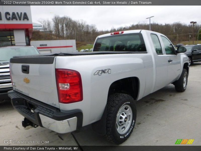 Silver Ice Metallic / Dark Titanium 2012 Chevrolet Silverado 2500HD Work Truck Extended Cab 4x4