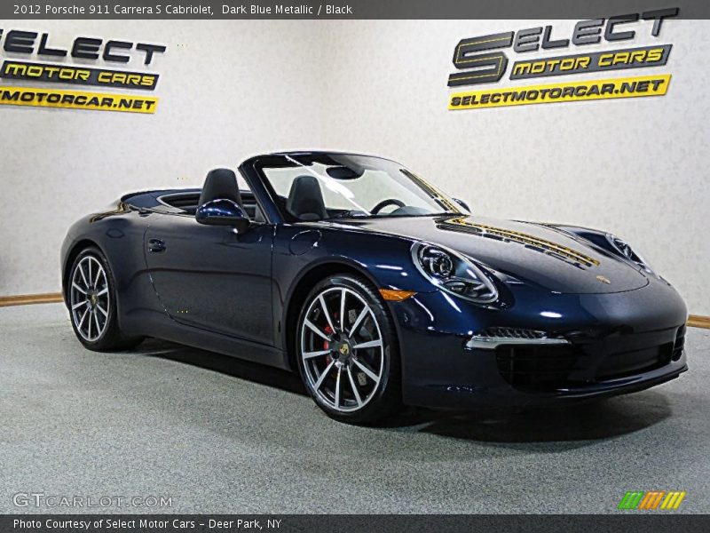 Dark Blue Metallic / Black 2012 Porsche 911 Carrera S Cabriolet