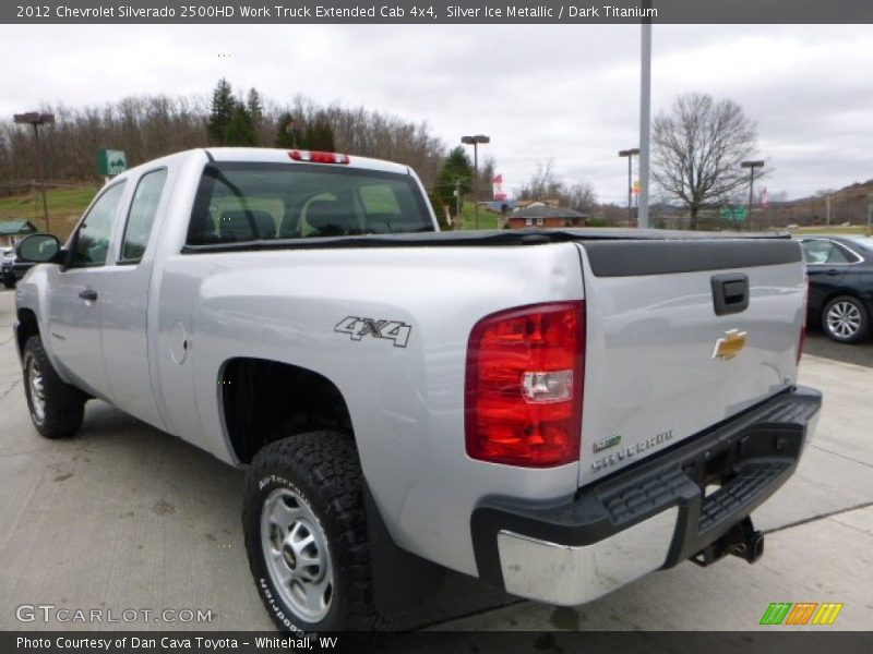Silver Ice Metallic / Dark Titanium 2012 Chevrolet Silverado 2500HD Work Truck Extended Cab 4x4