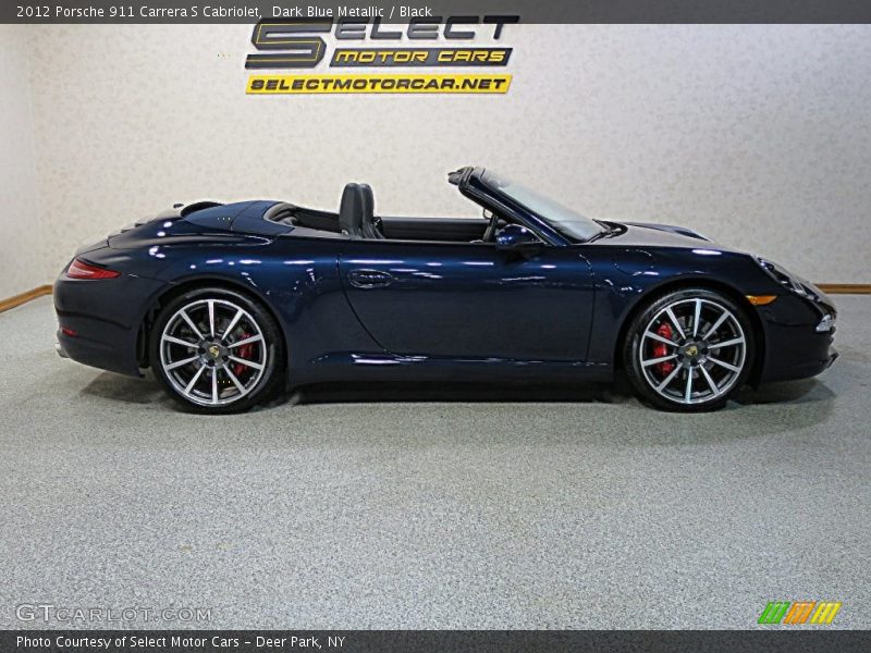 Dark Blue Metallic / Black 2012 Porsche 911 Carrera S Cabriolet