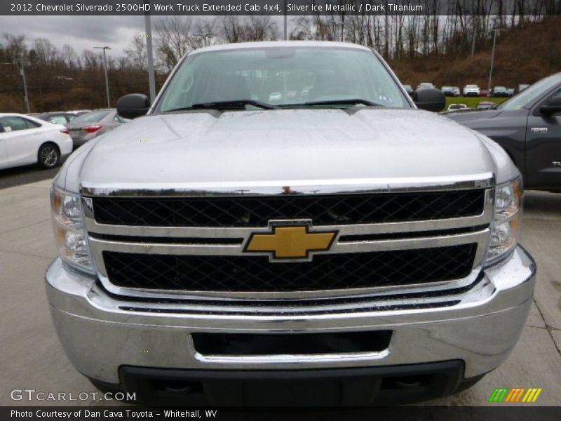 Silver Ice Metallic / Dark Titanium 2012 Chevrolet Silverado 2500HD Work Truck Extended Cab 4x4