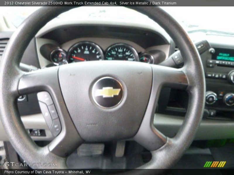 Silver Ice Metallic / Dark Titanium 2012 Chevrolet Silverado 2500HD Work Truck Extended Cab 4x4