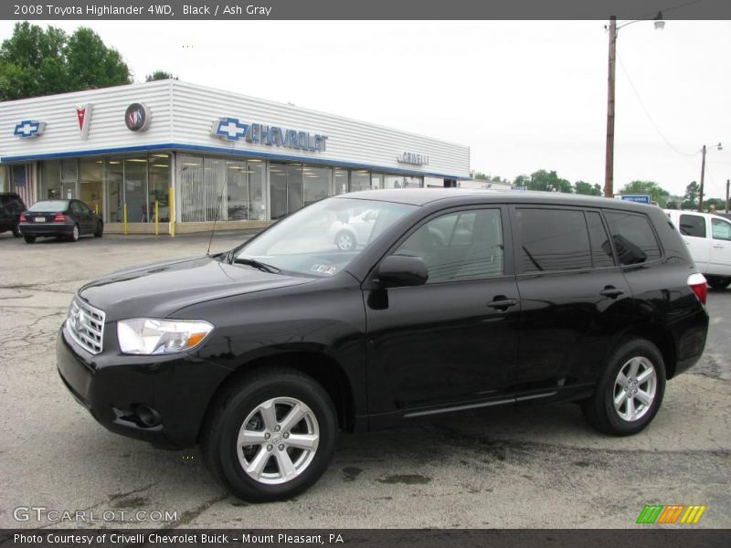 Black / Ash Gray 2008 Toyota Highlander 4WD