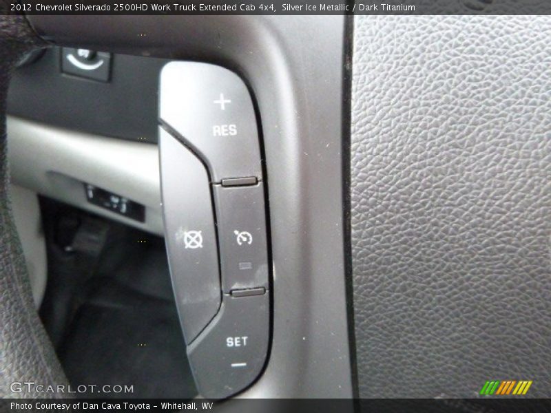 Silver Ice Metallic / Dark Titanium 2012 Chevrolet Silverado 2500HD Work Truck Extended Cab 4x4
