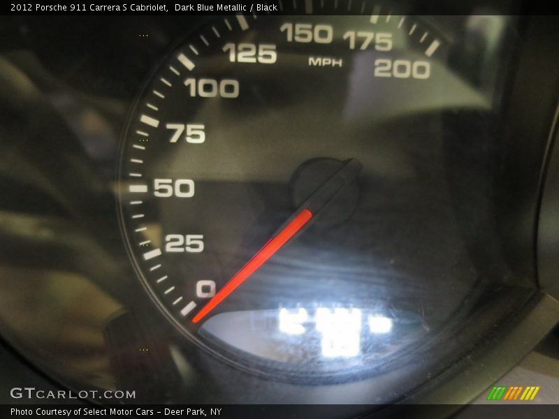 Dark Blue Metallic / Black 2012 Porsche 911 Carrera S Cabriolet