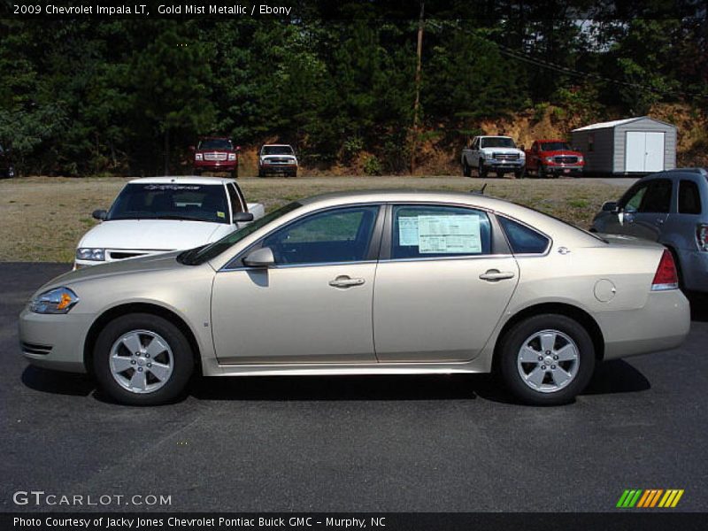 Gold Mist Metallic / Ebony 2009 Chevrolet Impala LT
