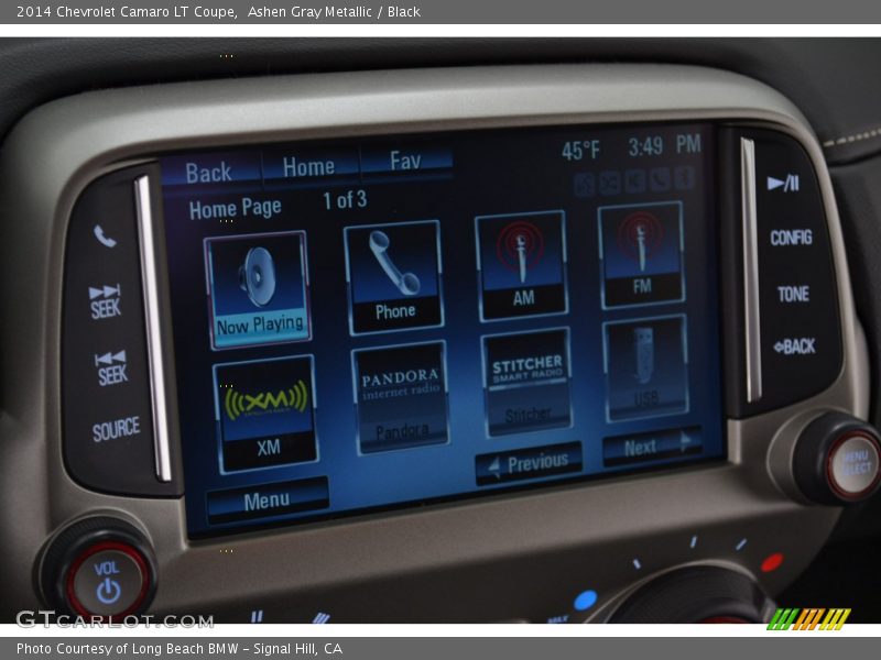 Ashen Gray Metallic / Black 2014 Chevrolet Camaro LT Coupe