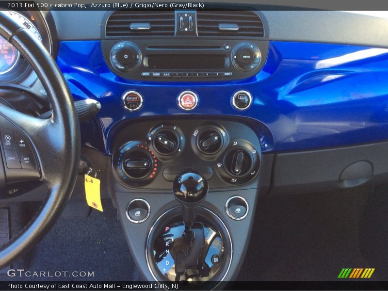Azzuro (Blue) / Grigio/Nero (Gray/Black) 2013 Fiat 500 c cabrio Pop