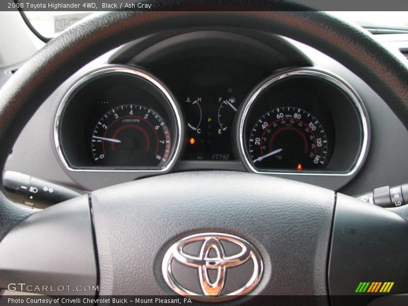 Black / Ash Gray 2008 Toyota Highlander 4WD