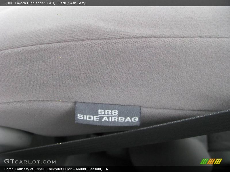 Black / Ash Gray 2008 Toyota Highlander 4WD