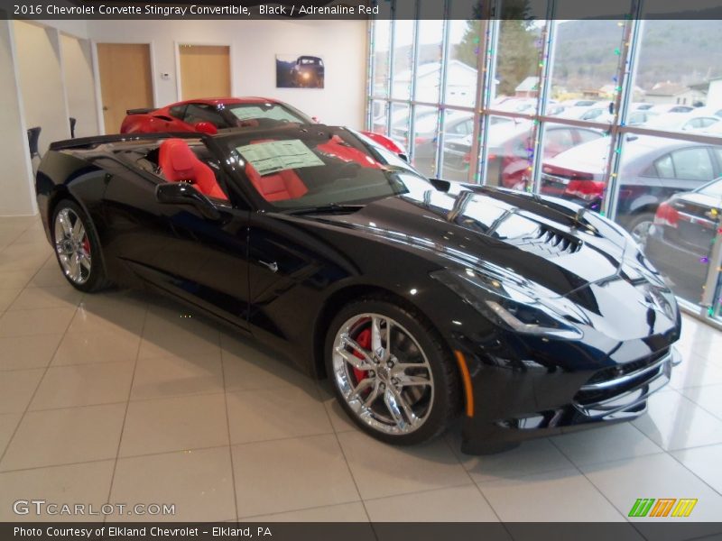 Front 3/4 View of 2016 Corvette Stingray Convertible
