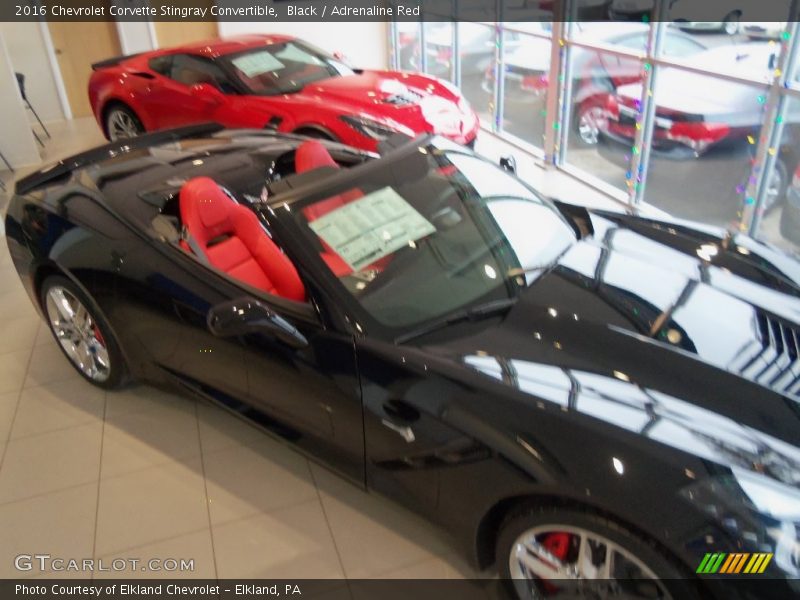 Black / Adrenaline Red 2016 Chevrolet Corvette Stingray Convertible