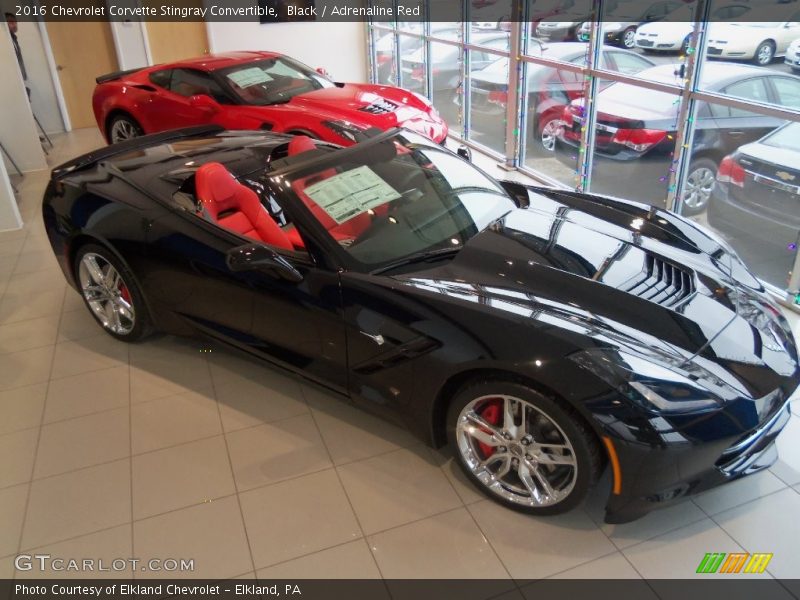 Black / Adrenaline Red 2016 Chevrolet Corvette Stingray Convertible