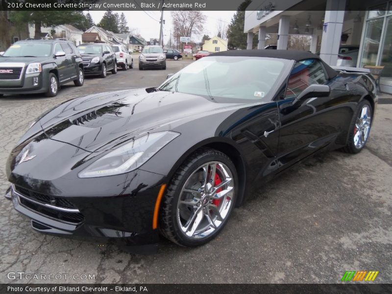 Front 3/4 View of 2016 Corvette Stingray Convertible