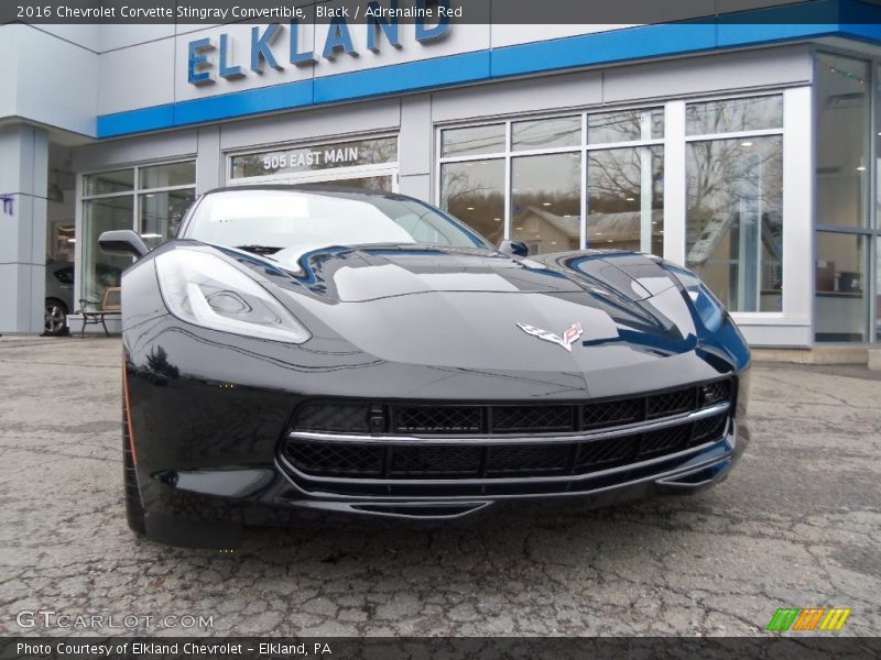 Black / Adrenaline Red 2016 Chevrolet Corvette Stingray Convertible