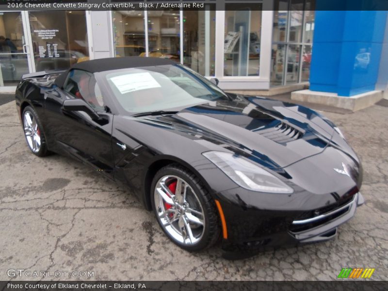 Front 3/4 View of 2016 Corvette Stingray Convertible