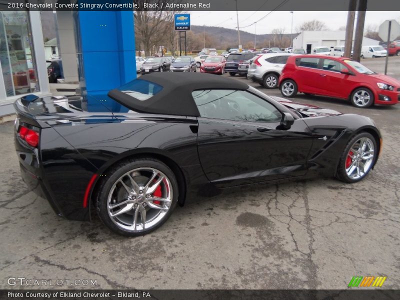 Black / Adrenaline Red 2016 Chevrolet Corvette Stingray Convertible