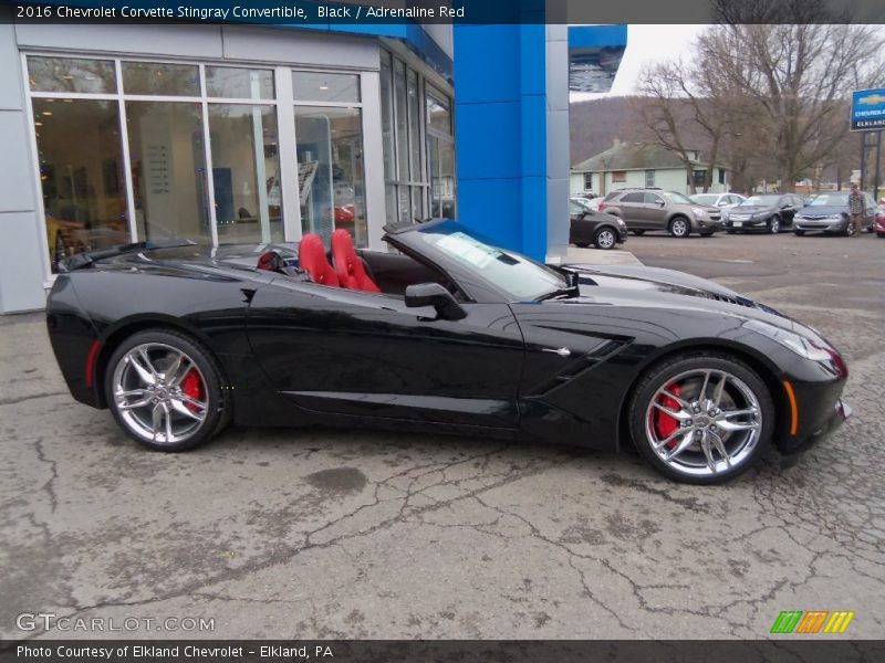 Black / Adrenaline Red 2016 Chevrolet Corvette Stingray Convertible