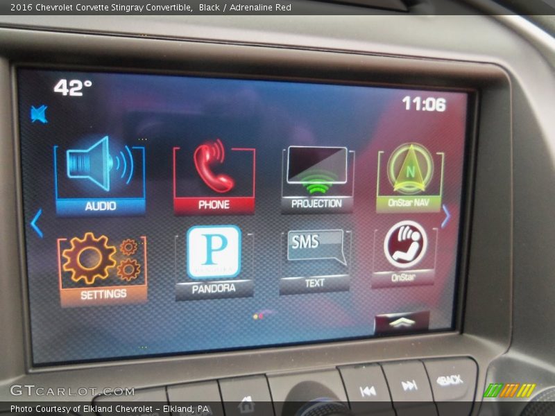 Black / Adrenaline Red 2016 Chevrolet Corvette Stingray Convertible