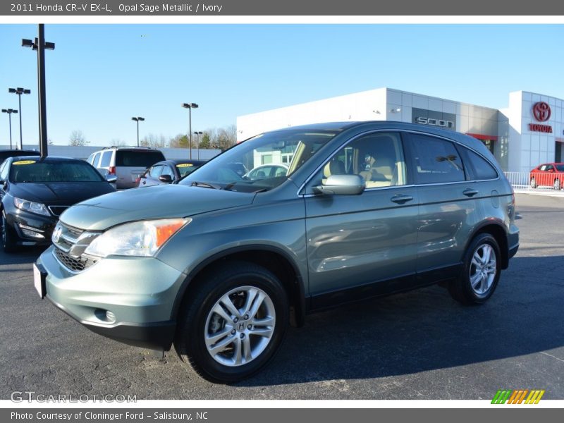 Opal Sage Metallic / Ivory 2011 Honda CR-V EX-L