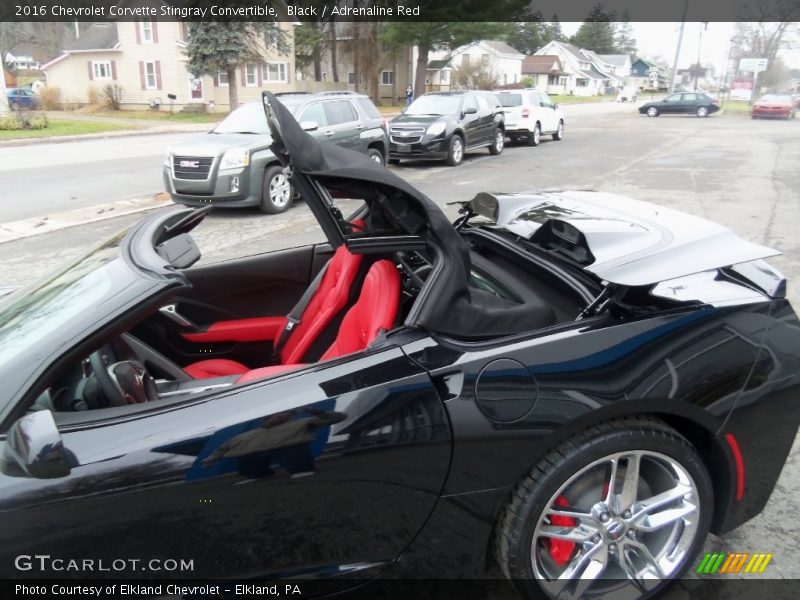 Black / Adrenaline Red 2016 Chevrolet Corvette Stingray Convertible