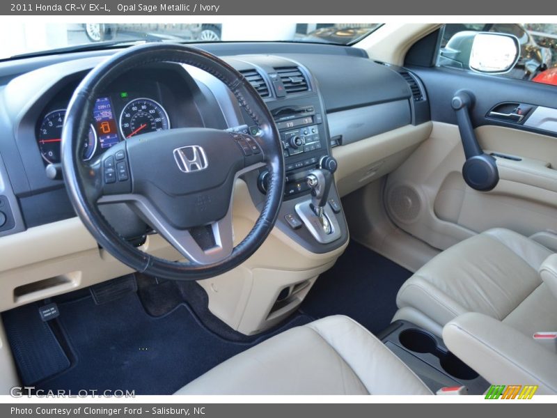 Opal Sage Metallic / Ivory 2011 Honda CR-V EX-L